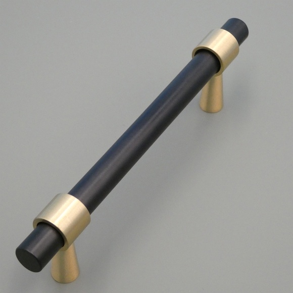 Gold/Black Solid Brass Handle,Smooth Handle Design , Cabinet Knobs, Drawer Pulls - Picture 4 of 5